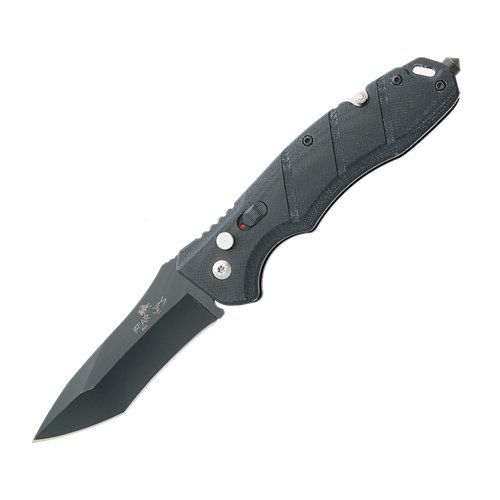 Bear Ops Auto Bold Action V G10 Survival Black with Black Blade